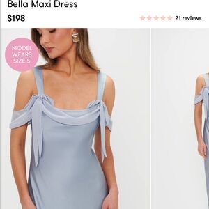Show Me Your MuMu Light Blue Bella Maxi Dress